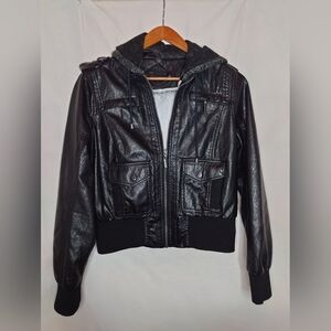 Y2K Jou Jou Black Hooded Jacket